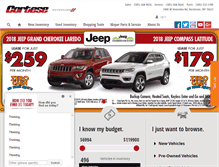 Tablet Screenshot of cortesechryslerjeepdodgeram.com